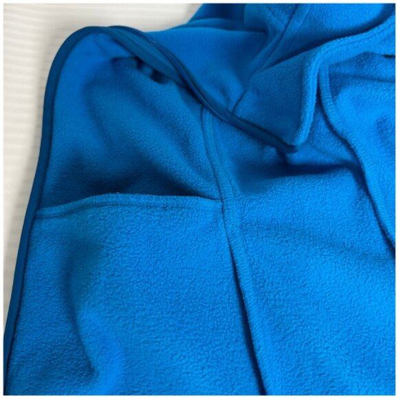 Lands' End Woman Plus Size LP/14/16 Zip-Front Fleece Vest Long Blue - Picture 6 of 9